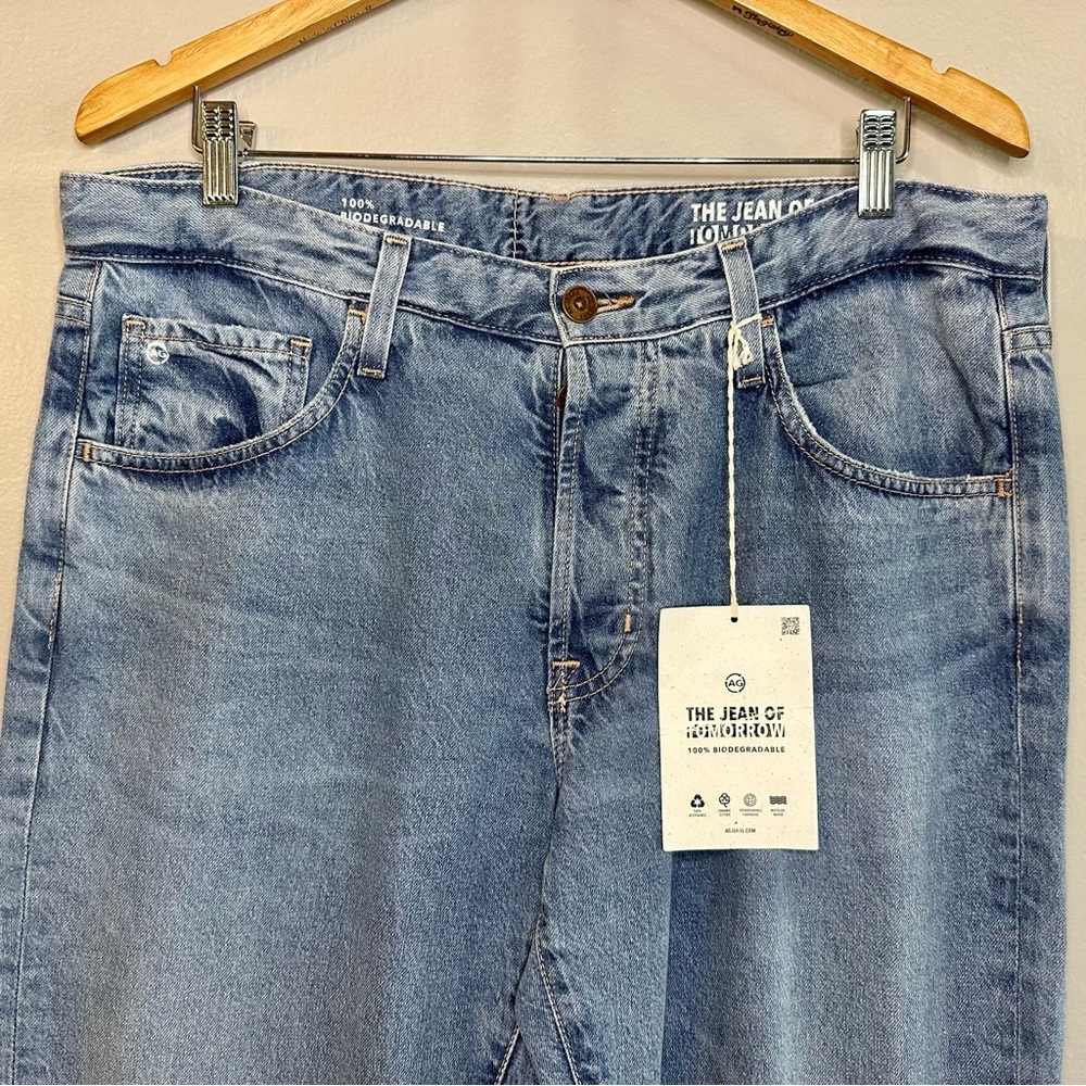 Adriano Goldschmied-Jeans of Tomorrow Sz34x33 Blue Everett Slim Straight Jeans - Picture 3 of 11